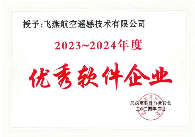2023年度武漢市軟件行業(yè)“優(yōu)秀企業(yè)”、“優(yōu)秀工作者”稱號花落飛燕遙感